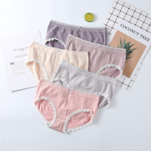 Antibacterial 5Pcs Underwear Women's